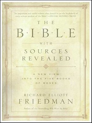 cover image of The Bible with Sources Revealed